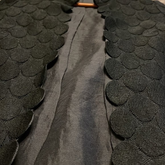 VINTAGE | Black Dotted Lace Cardigan - sz S/M - Picture 6 of 10